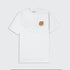 Vortex Bubble Logo T-Shirt - White/Orange