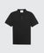 Mercerised Pique Plain Polo - Black