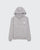 Bubble Logo Printed Hoodie - Light Grey