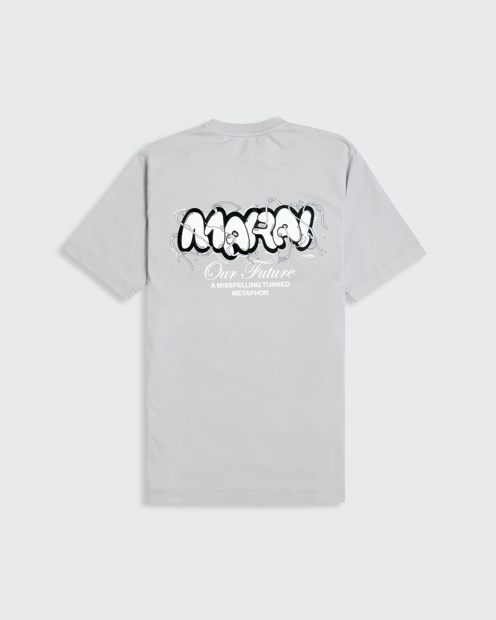 Vortex Bubble Logo T-Shirt - Light Grey