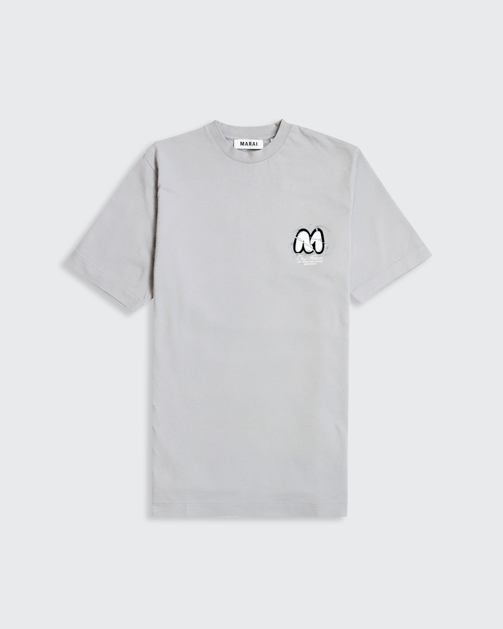 Vortex Bubble Logo T-Shirt - Light Grey
