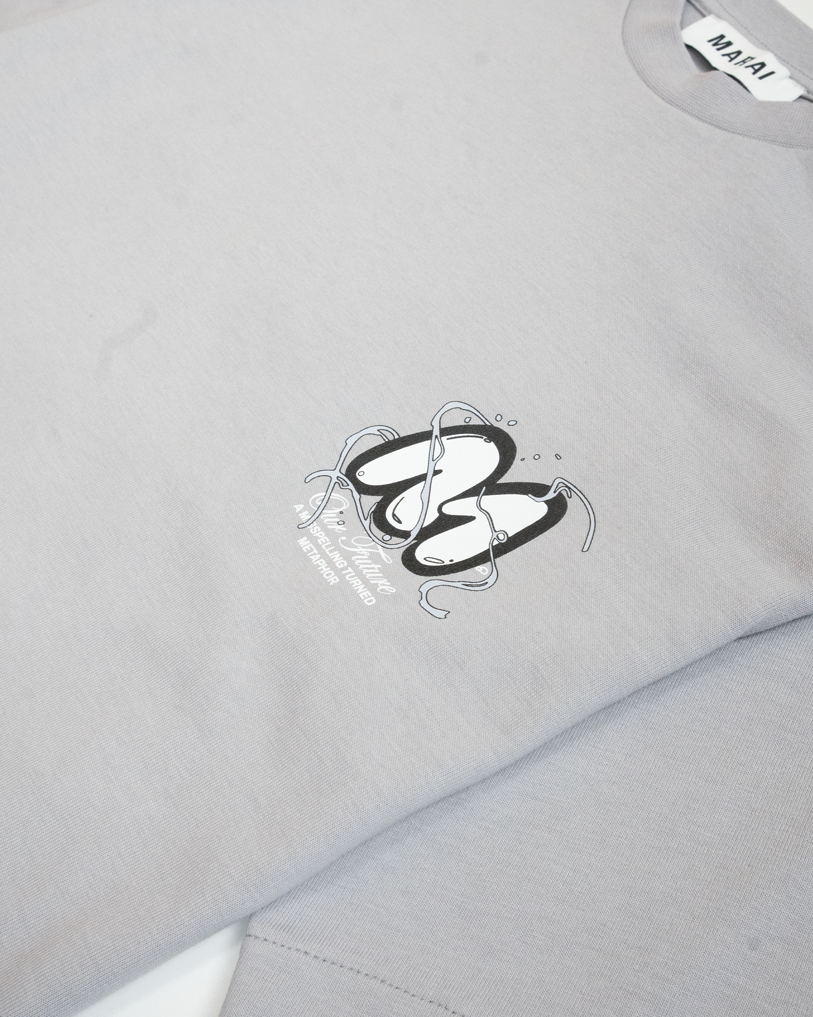 Vortex Bubble Logo T-Shirt - Light Grey