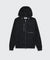 Crinkle Nylon Hooded Jacket - Black