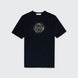 Mercerised Cluster Print T-Shirt - Navy