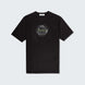 Mercerised Cluster Print T-Shirt - Black