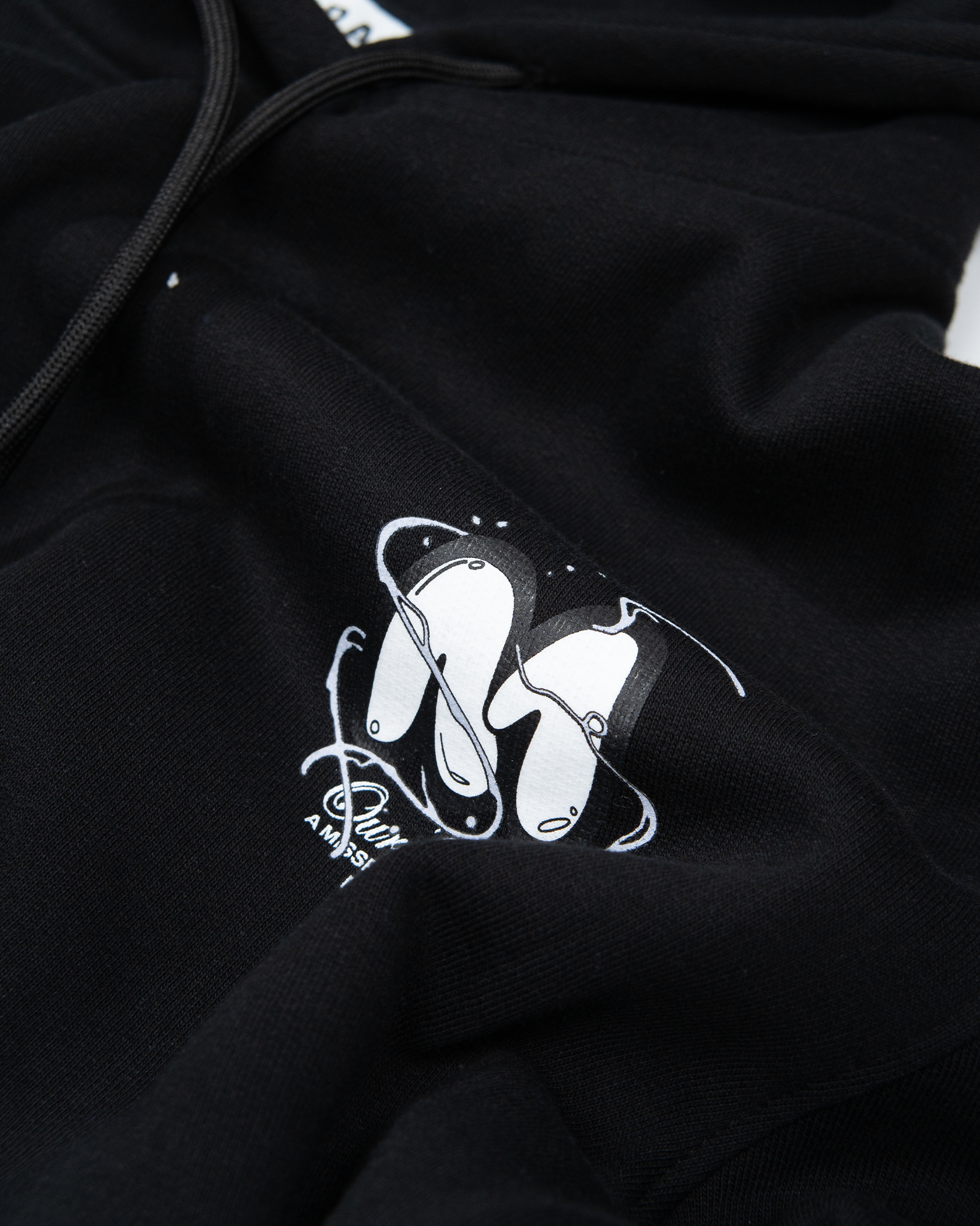 Bubble Logo Vortex Hoodie - Black