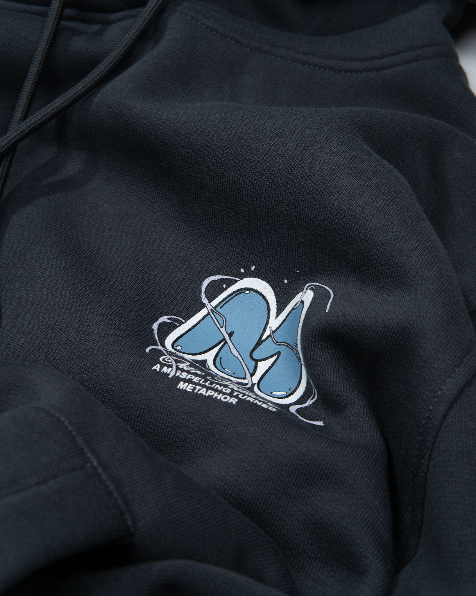 Bubble Logo Vortex Hoodie - Dark Grey