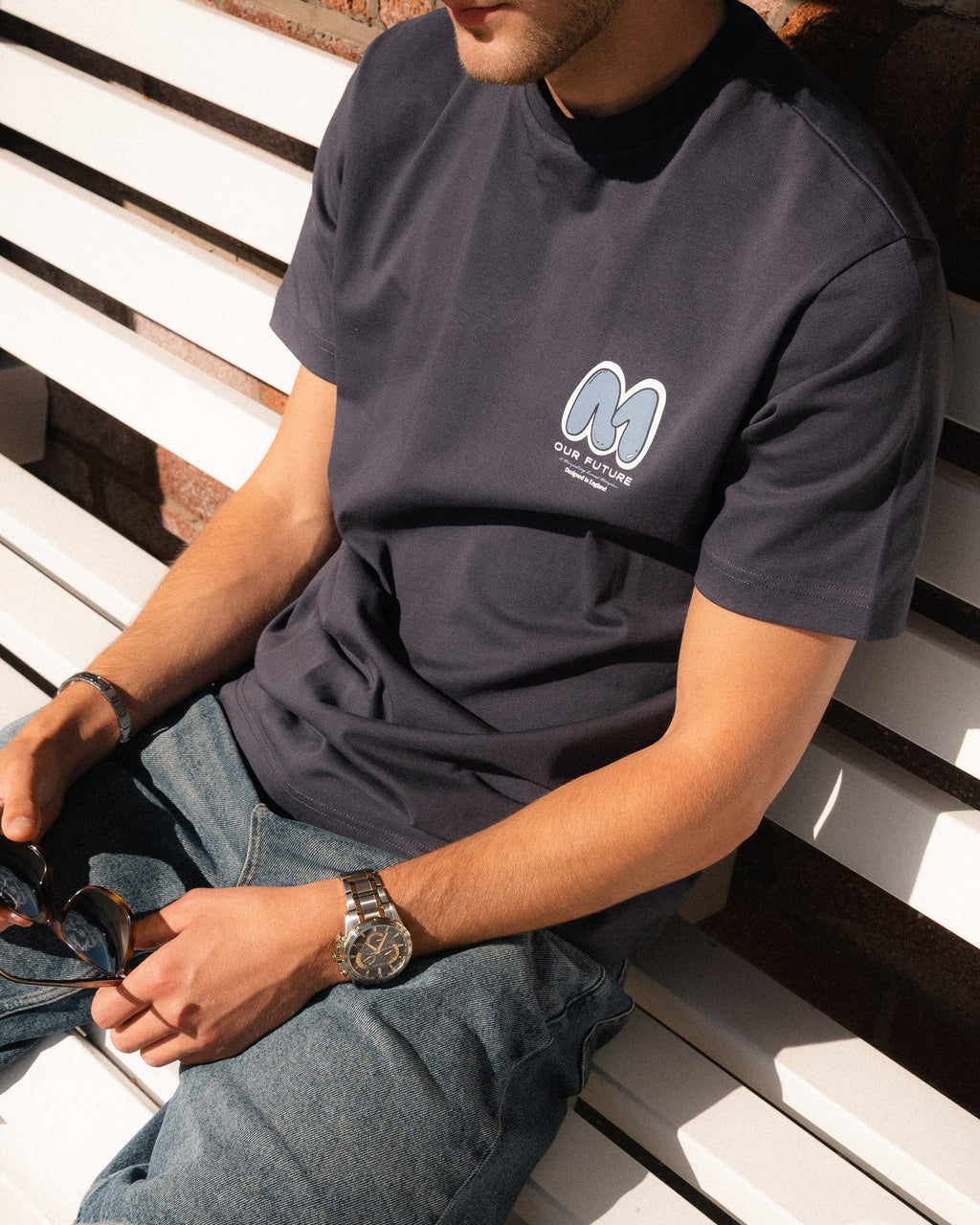 XL Bubble Logo T-Shirt - Dark Grey/Turb
