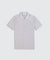 Mercerised Pique S/S Button Shirt - Light Grey