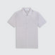 Mercerised Pique S/S Button Shirt - Light Grey