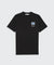 Bubble Logo Printed Cotton T-Shirt - Black/Turbulence