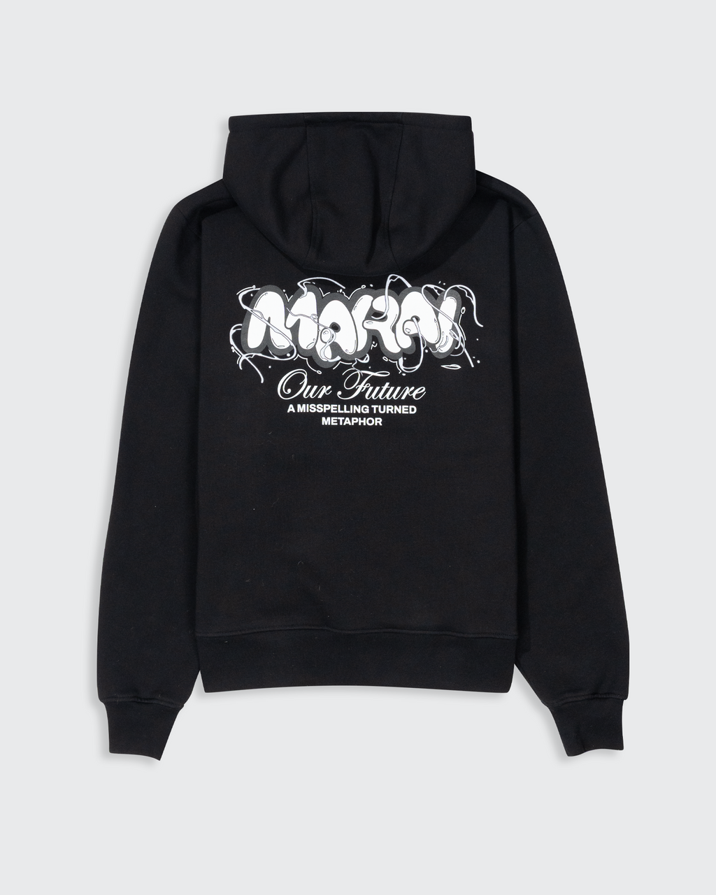 Bubble Logo Vortex Hoodie - Black