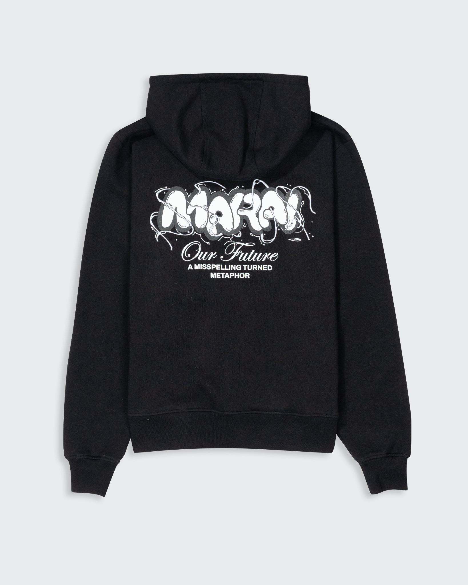 Bubble Logo Vortex Hoodie - Black