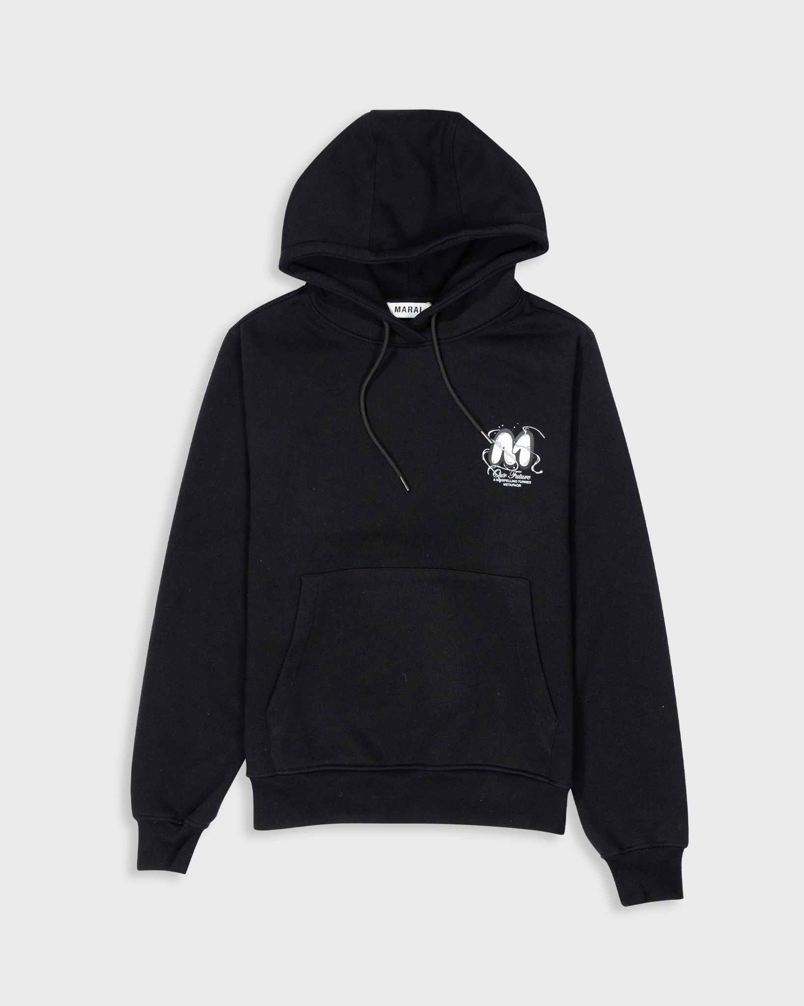Bubble Logo Vortex Hoodie - Black