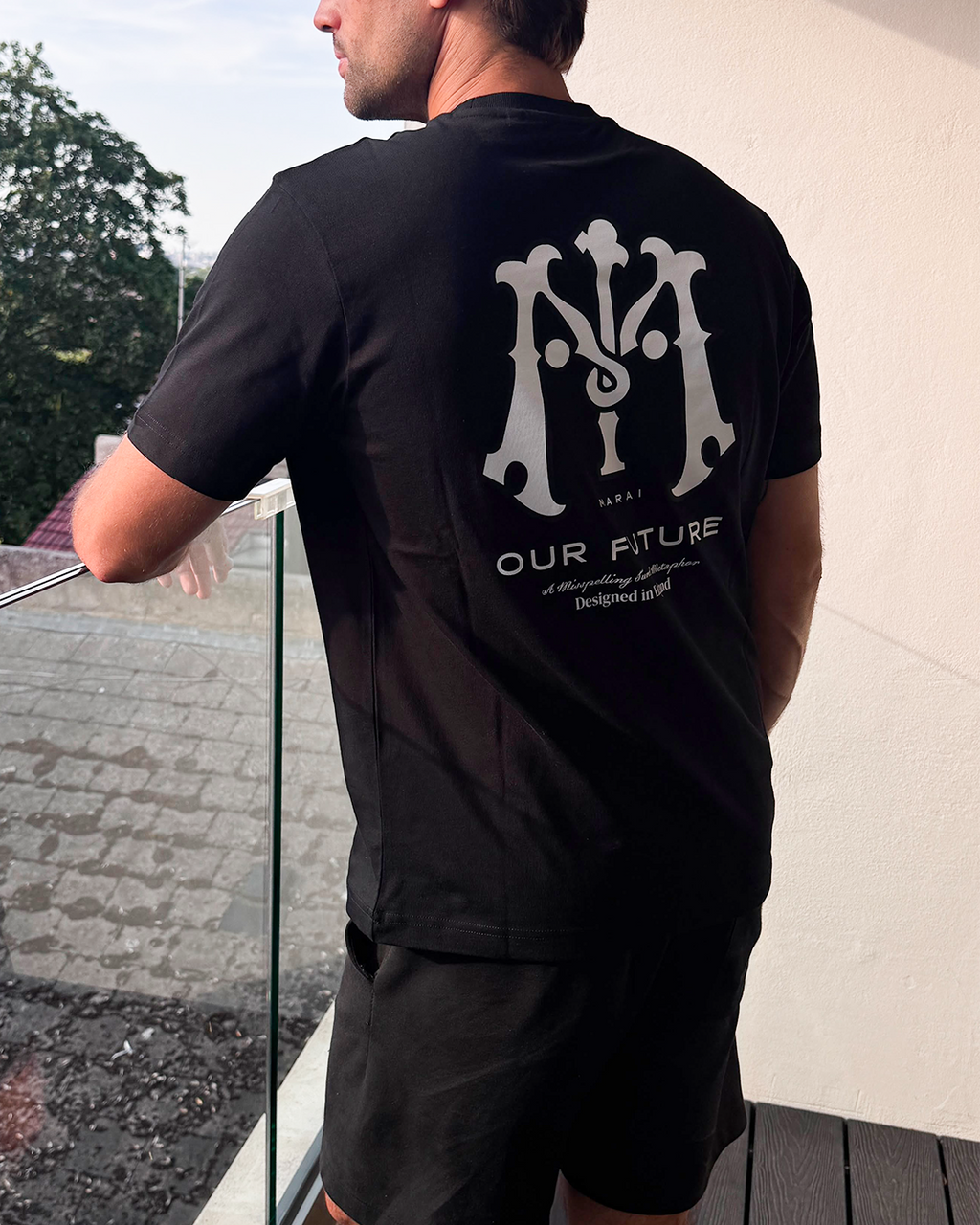 Monogram Logo T-Shirt - Black/Mono