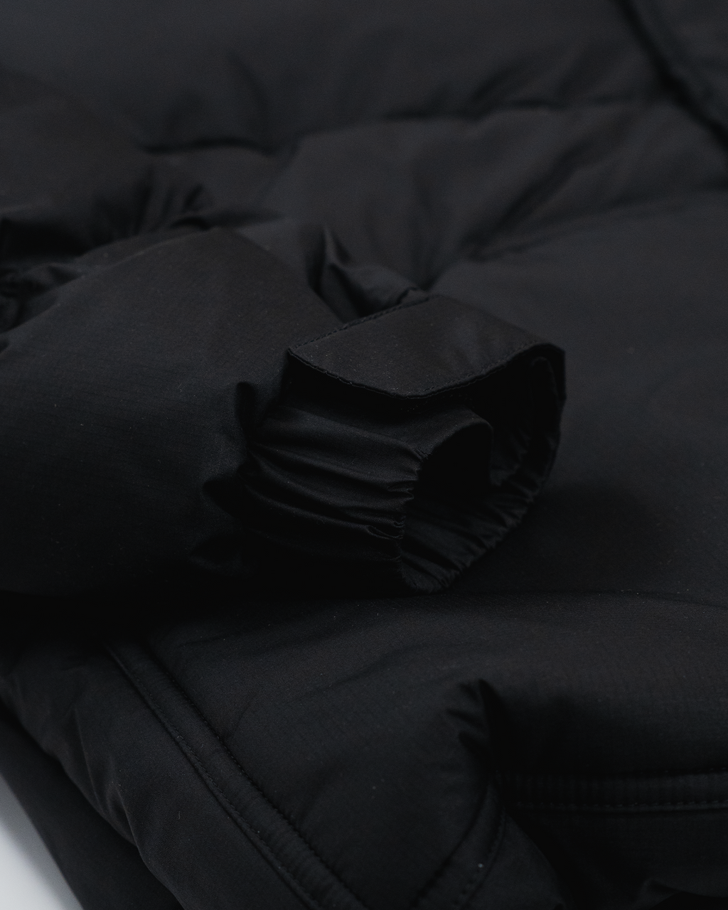 Ripstop Nylon Padded Puffer - Black
