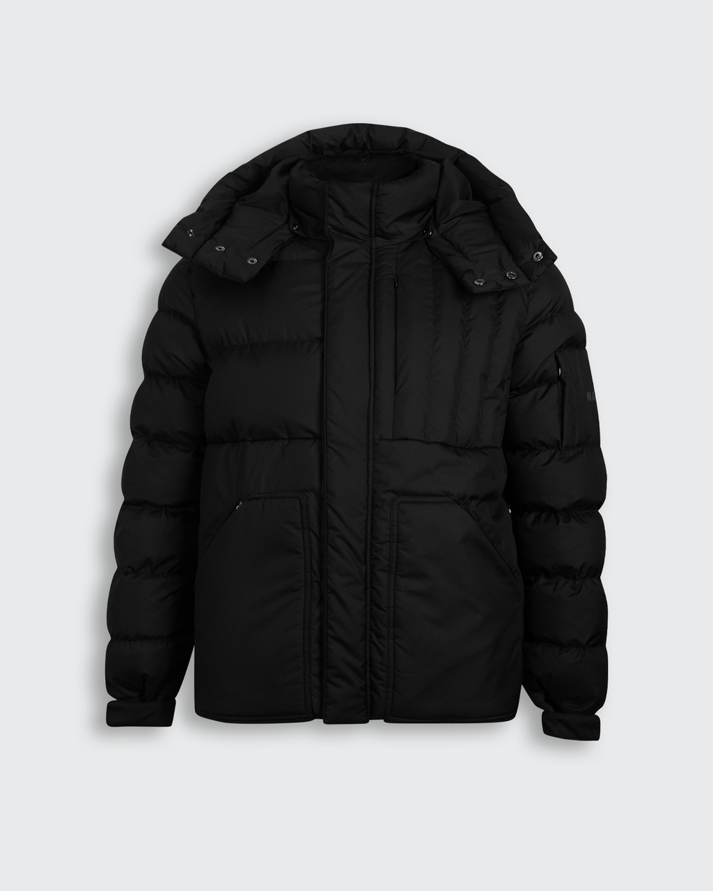 Ripstop Nylon Padded Puffer - Black