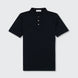 Mercerised Pique Plain Polo - Navy