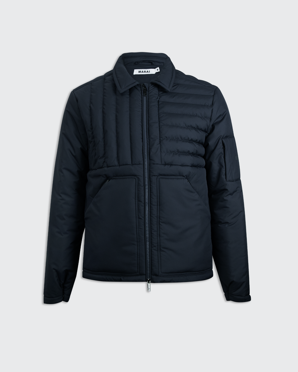 Ripstop Nylon Padded Field Jacket - Navy
