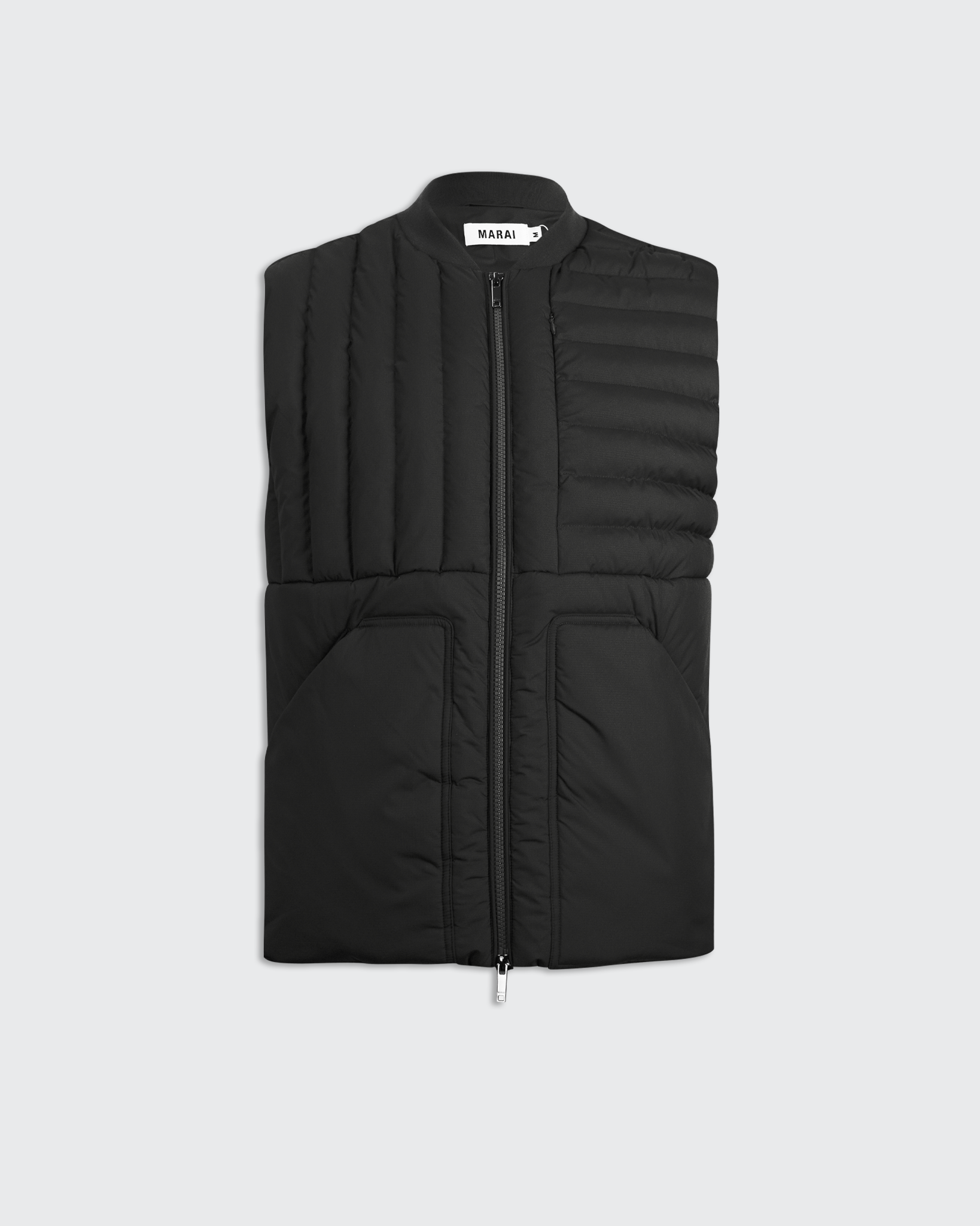 Ripstop Nylon Padded Gilet - Black