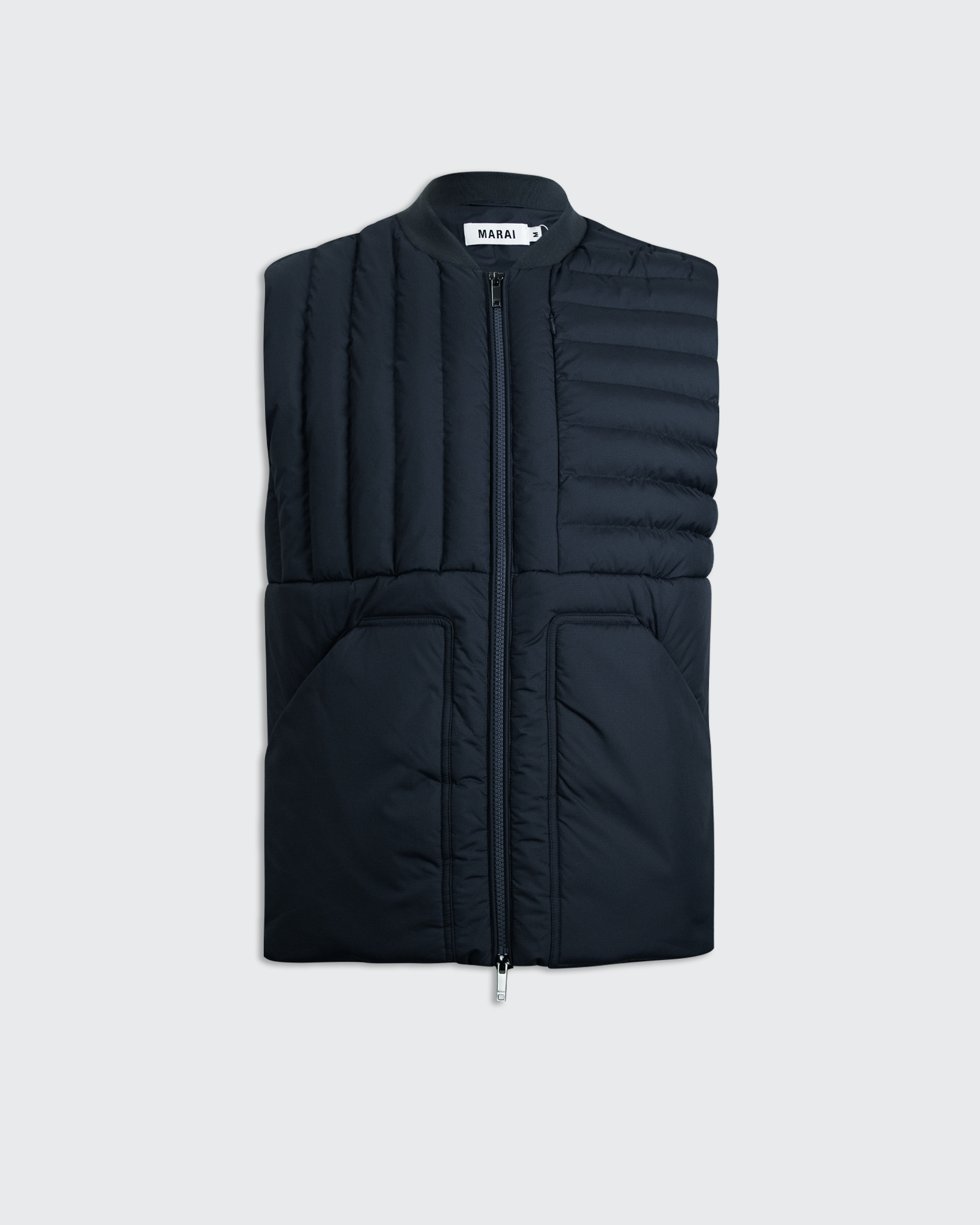 Ripstop Nylon Padded Gilet - Navy