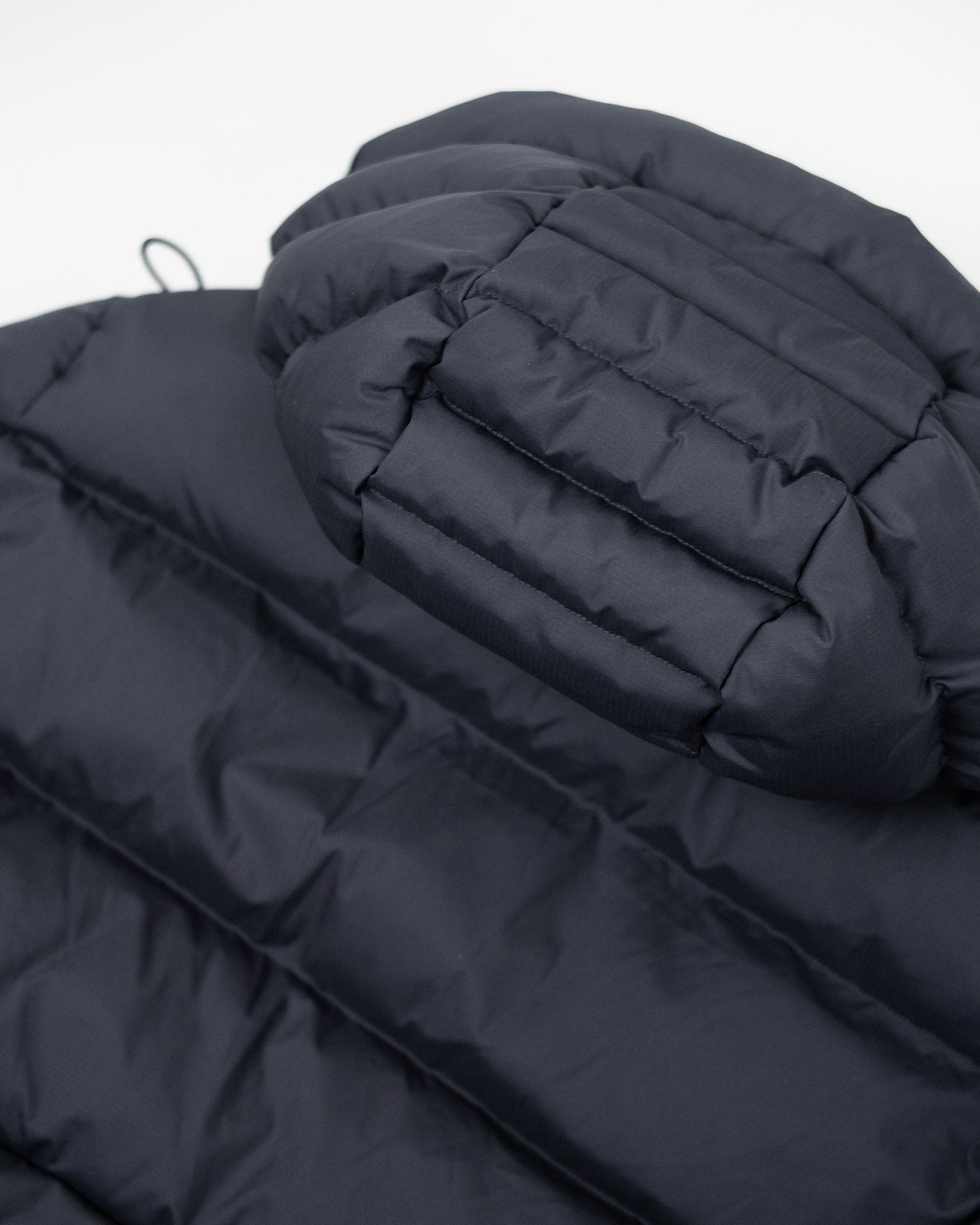 Ripstop Nylon Padded Puffer - Dark Grey