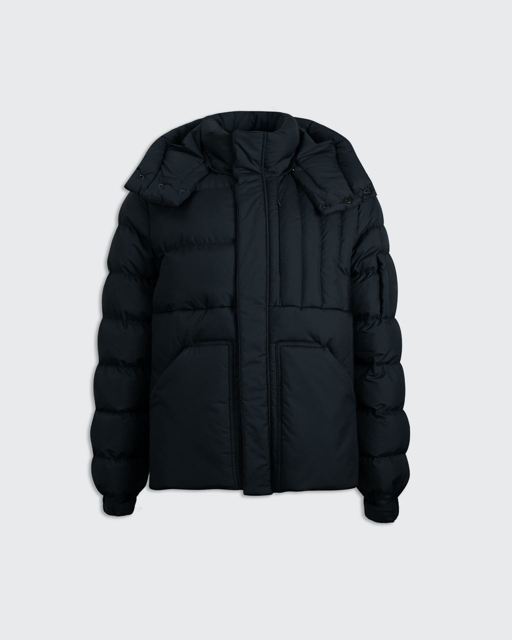 Ripstop Nylon Padded Puffer - Navy
