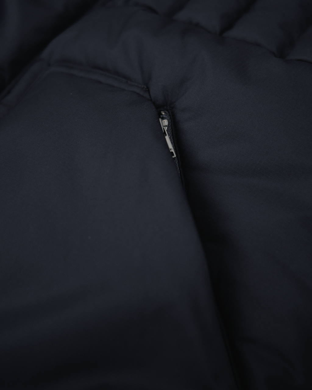 Ripstop Nylon Padded Puffer - Navy