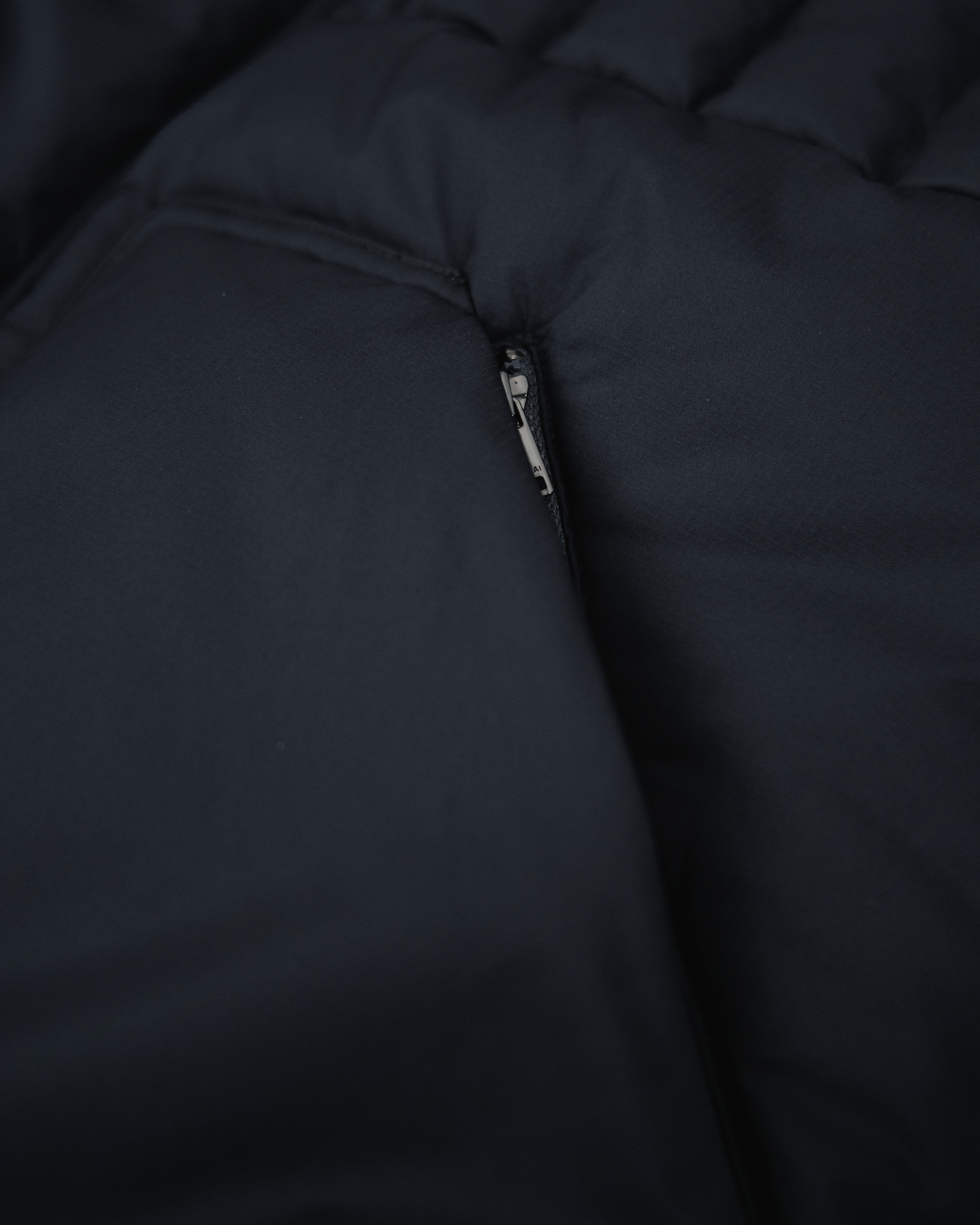 Ripstop Nylon Padded Puffer - Navy