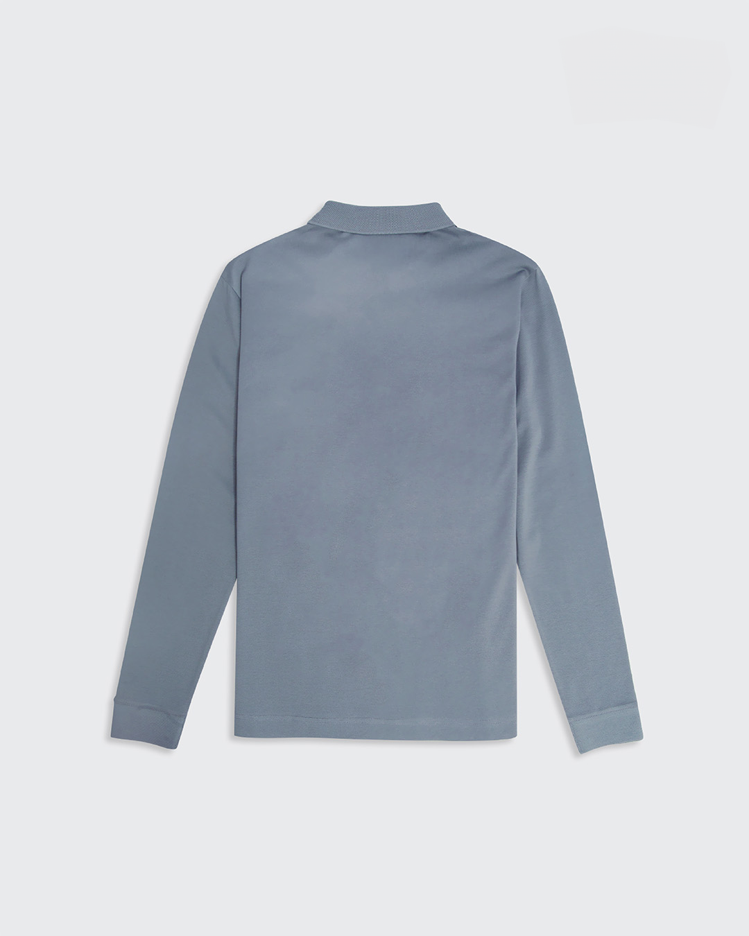 Mercerised Long Sleeve Pique Polo Turbulence S Mercerised Pique Turbulence