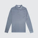 Mercerised Long Sleeve Pique Polo - Turbulence