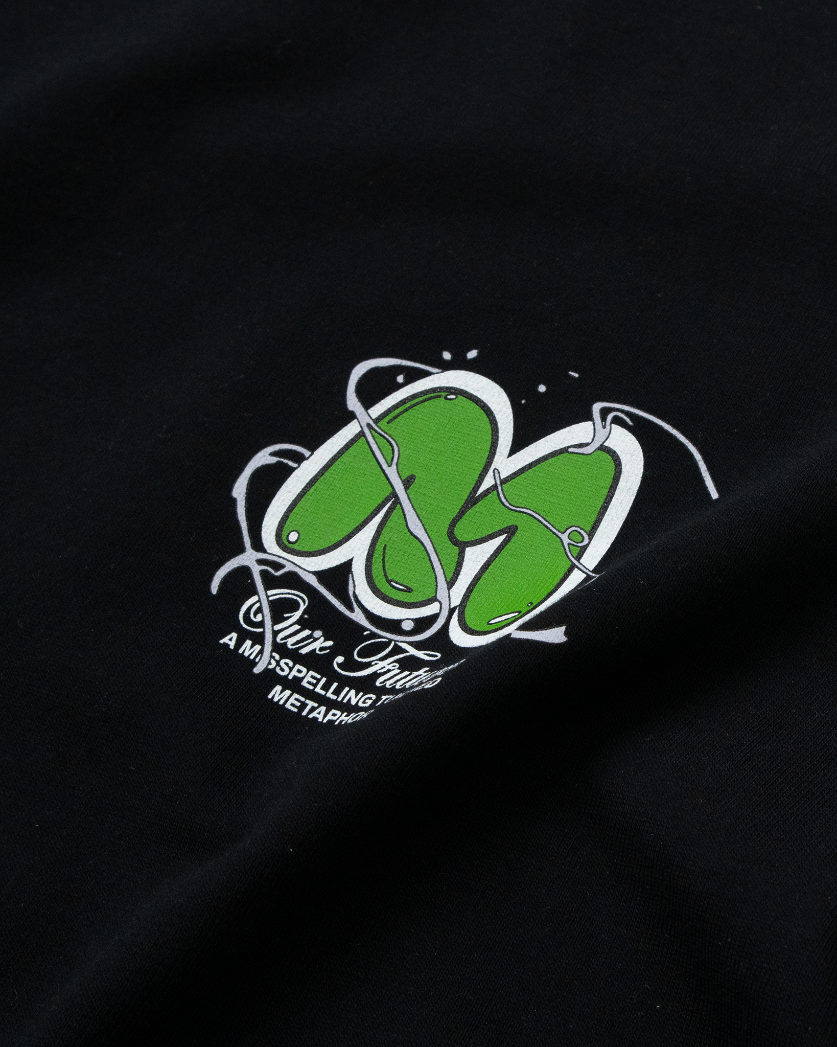 Vortex Bubble Logo T-Shirt - Black/Green