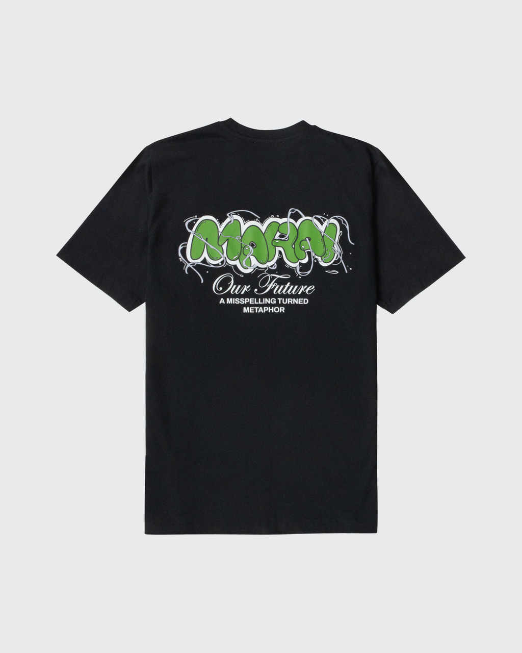 Vortex Bubble Logo T-Shirt - Black/Green