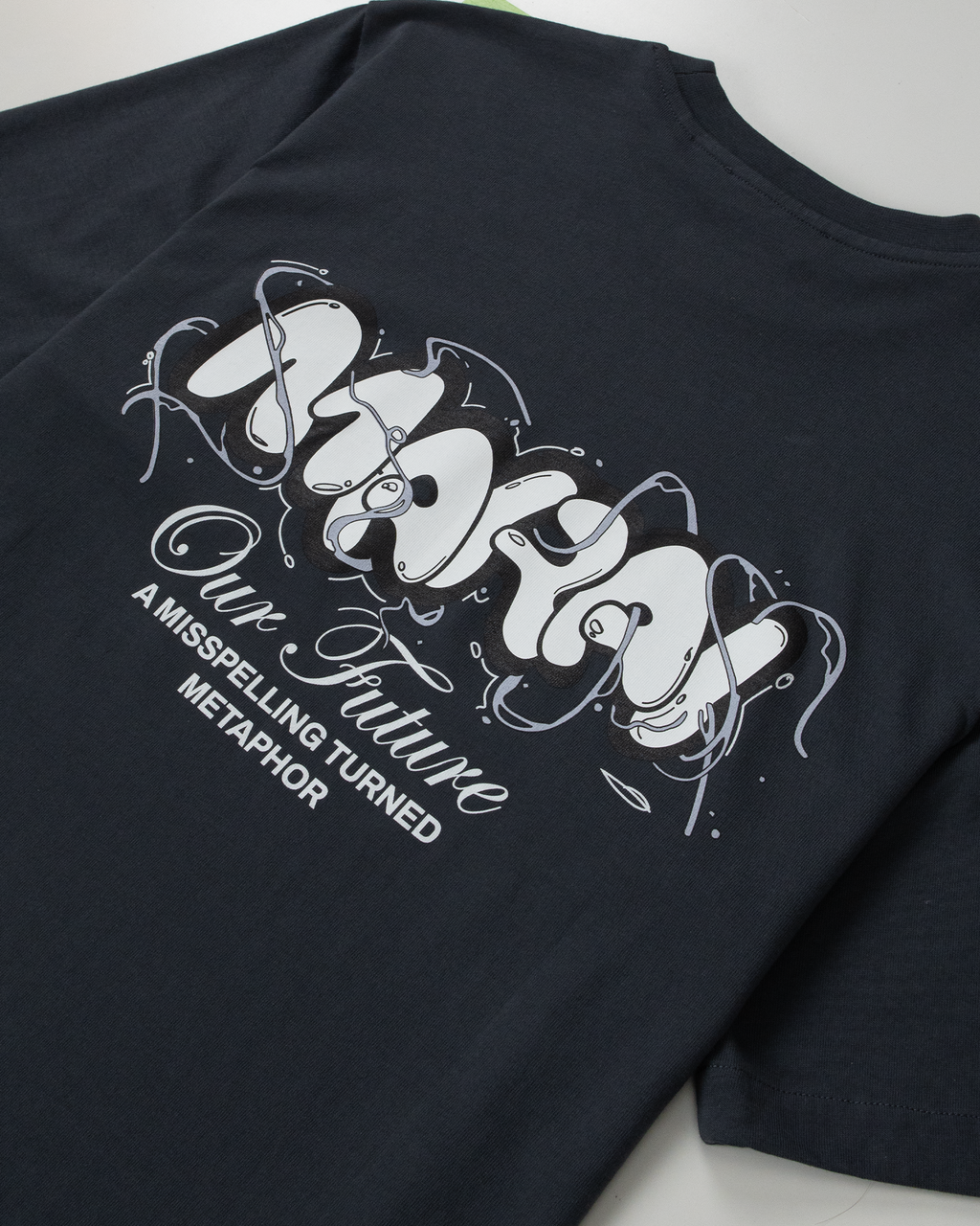 Vortex Bubble Logo T-Shirt - Dark Grey/Mono