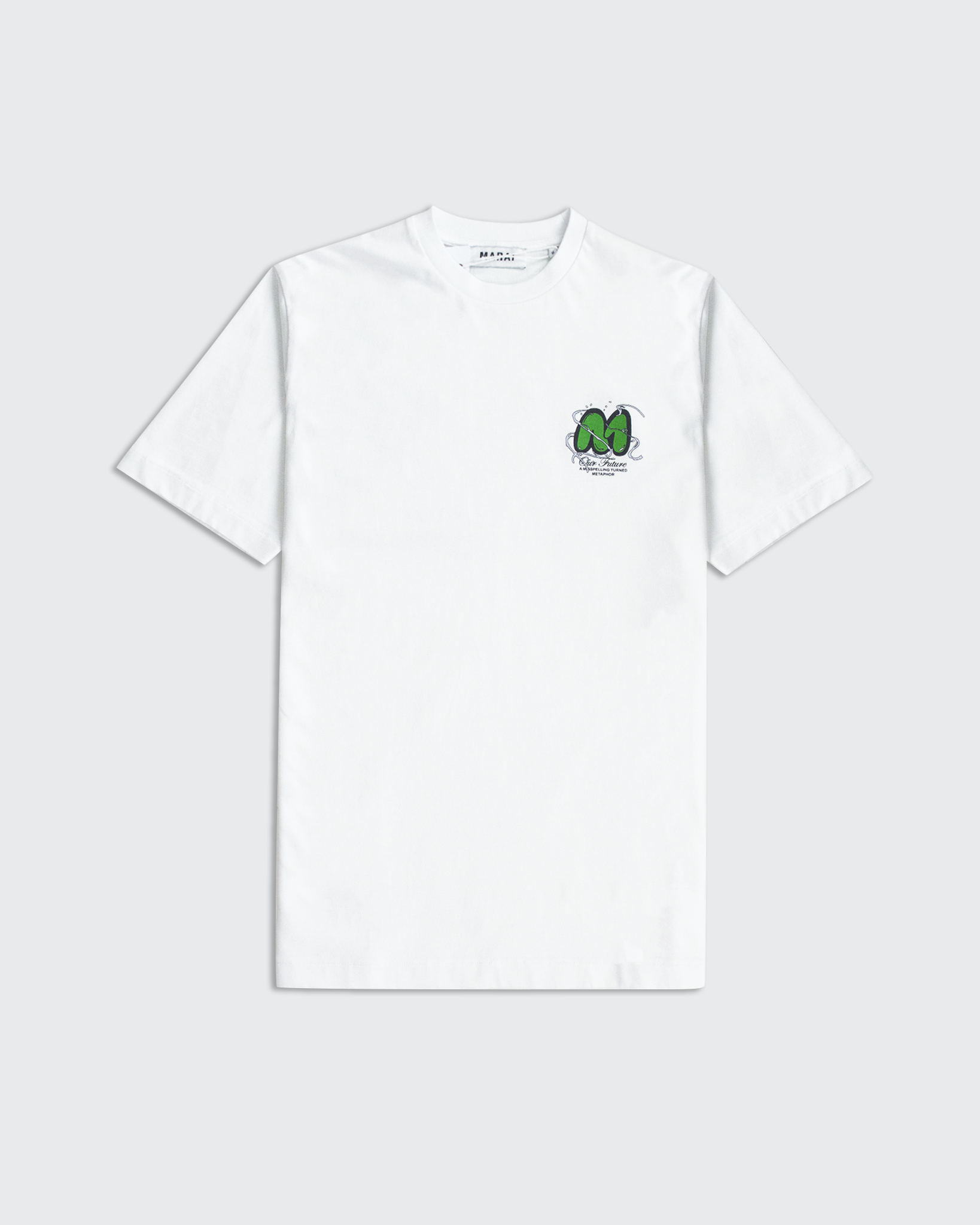 Vortex Bubble Logo T-Shirt - White/Green
