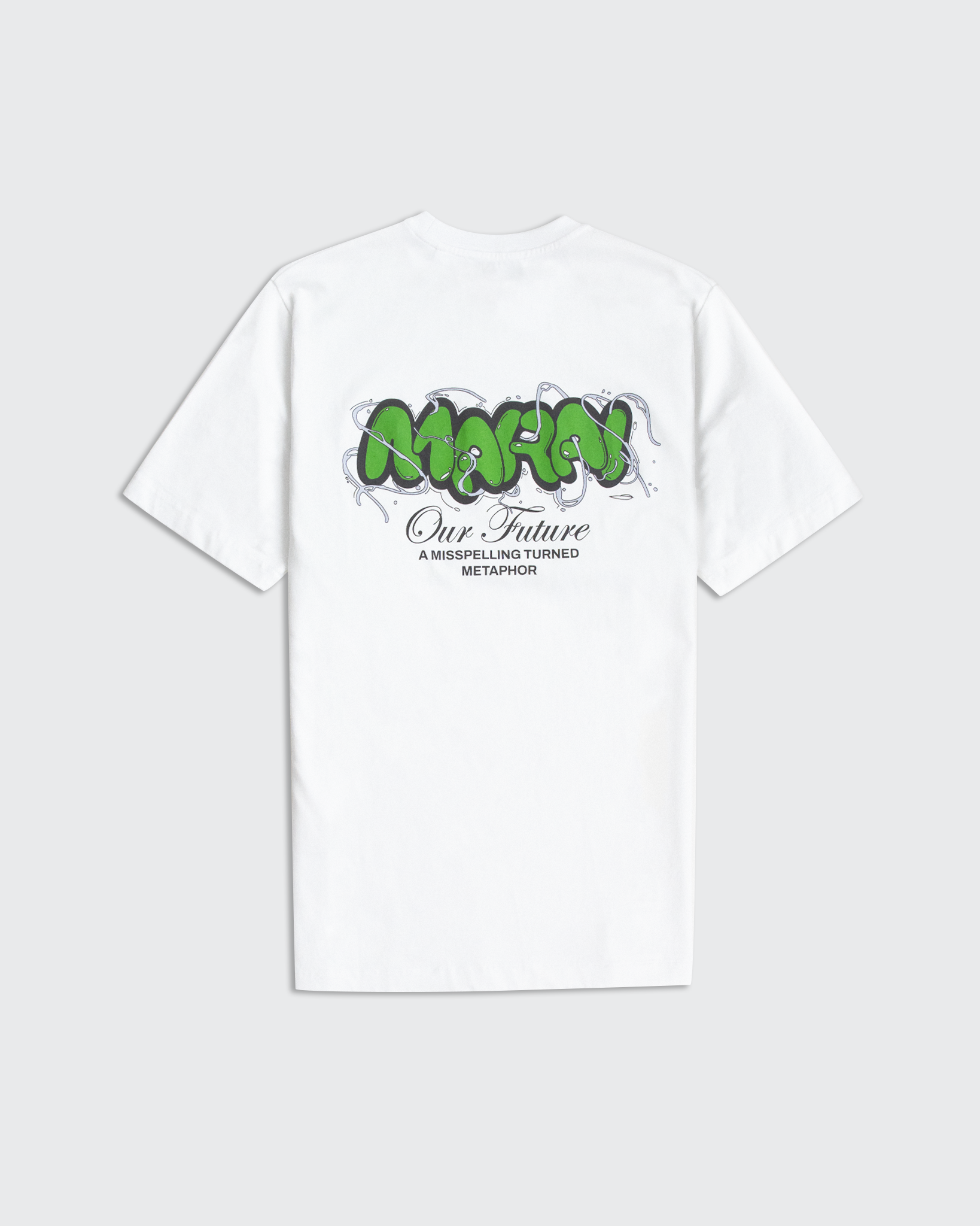 Vortex Bubble Logo T-Shirt - White/Green