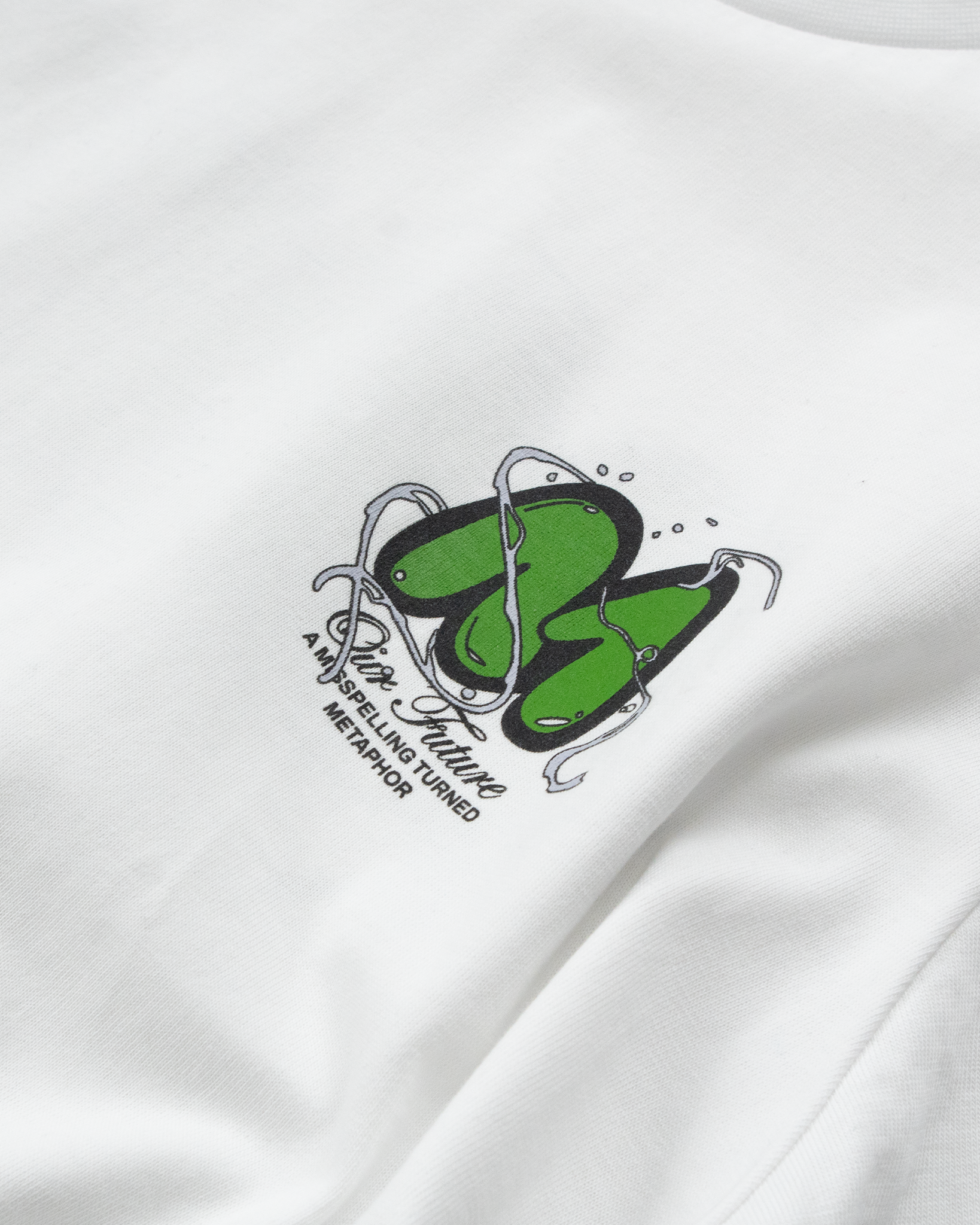 Vortex Bubble Logo T-Shirt - White/Green