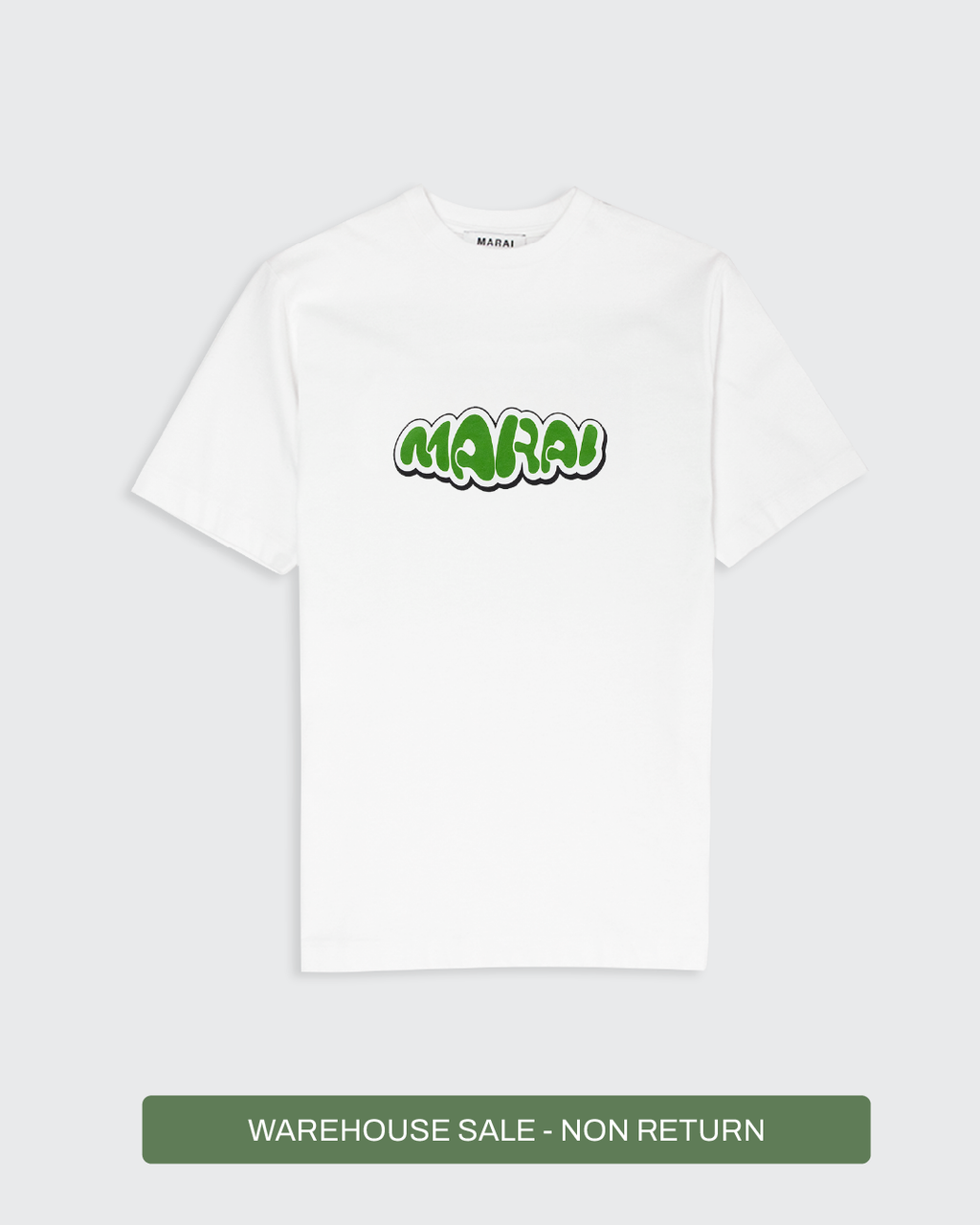Warp Bubble Logo T-Shirt - White/Green