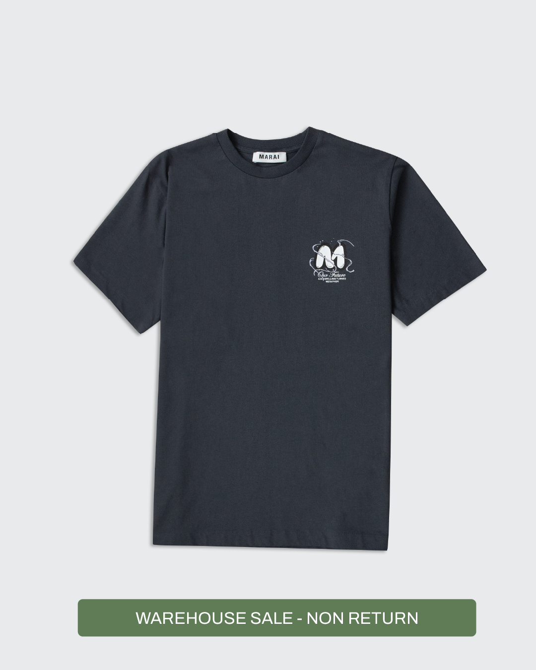 Vortex Bubble Logo T-Shirt - Dark Grey/Mono