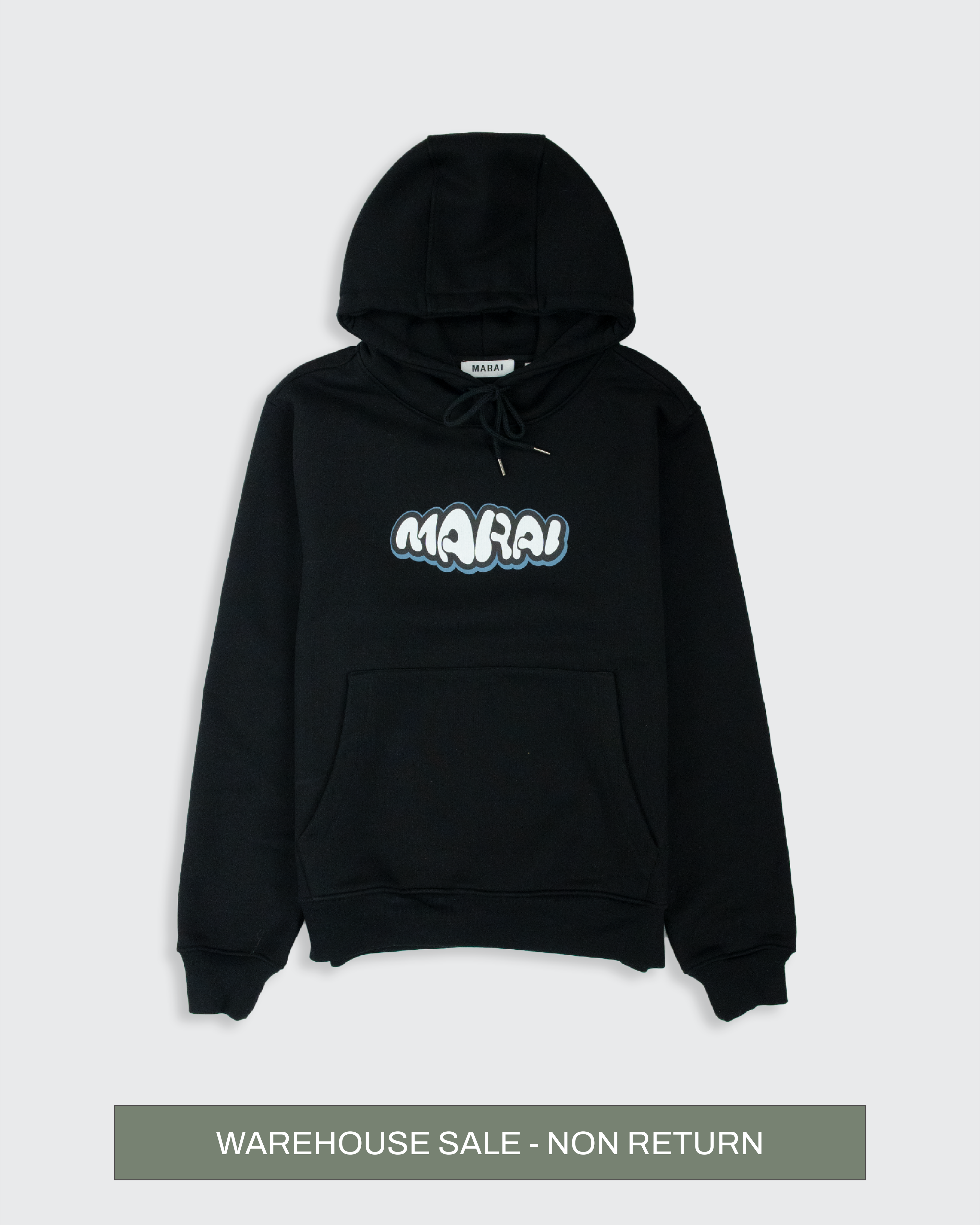 Warp Bubble Logo Hoodie - Black