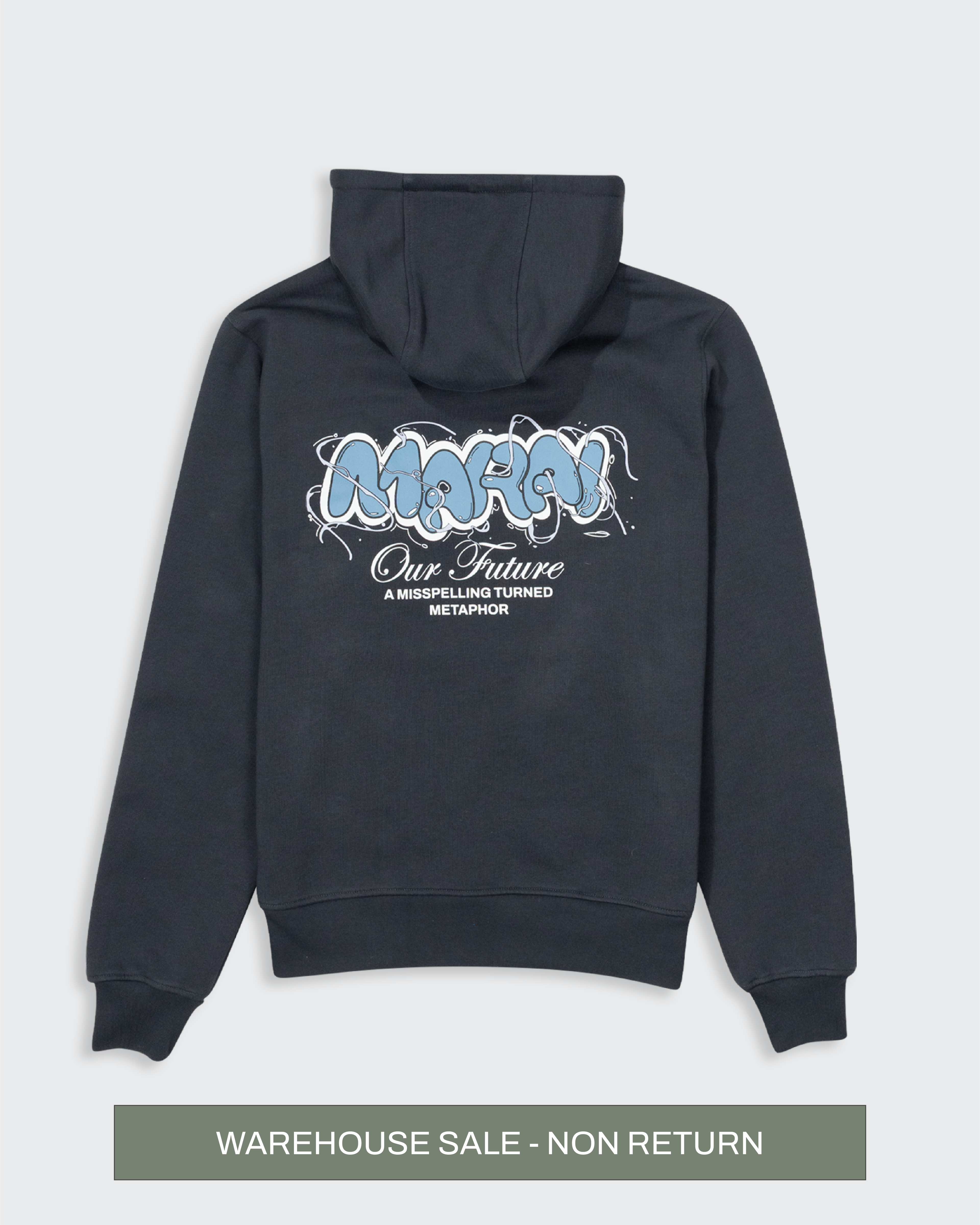 Bubble Logo Vortex Hoodie - Dark Grey