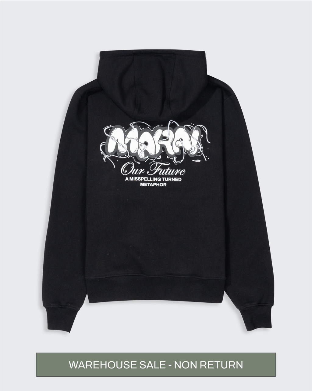 Bubble Logo Vortex Hoodie - Black