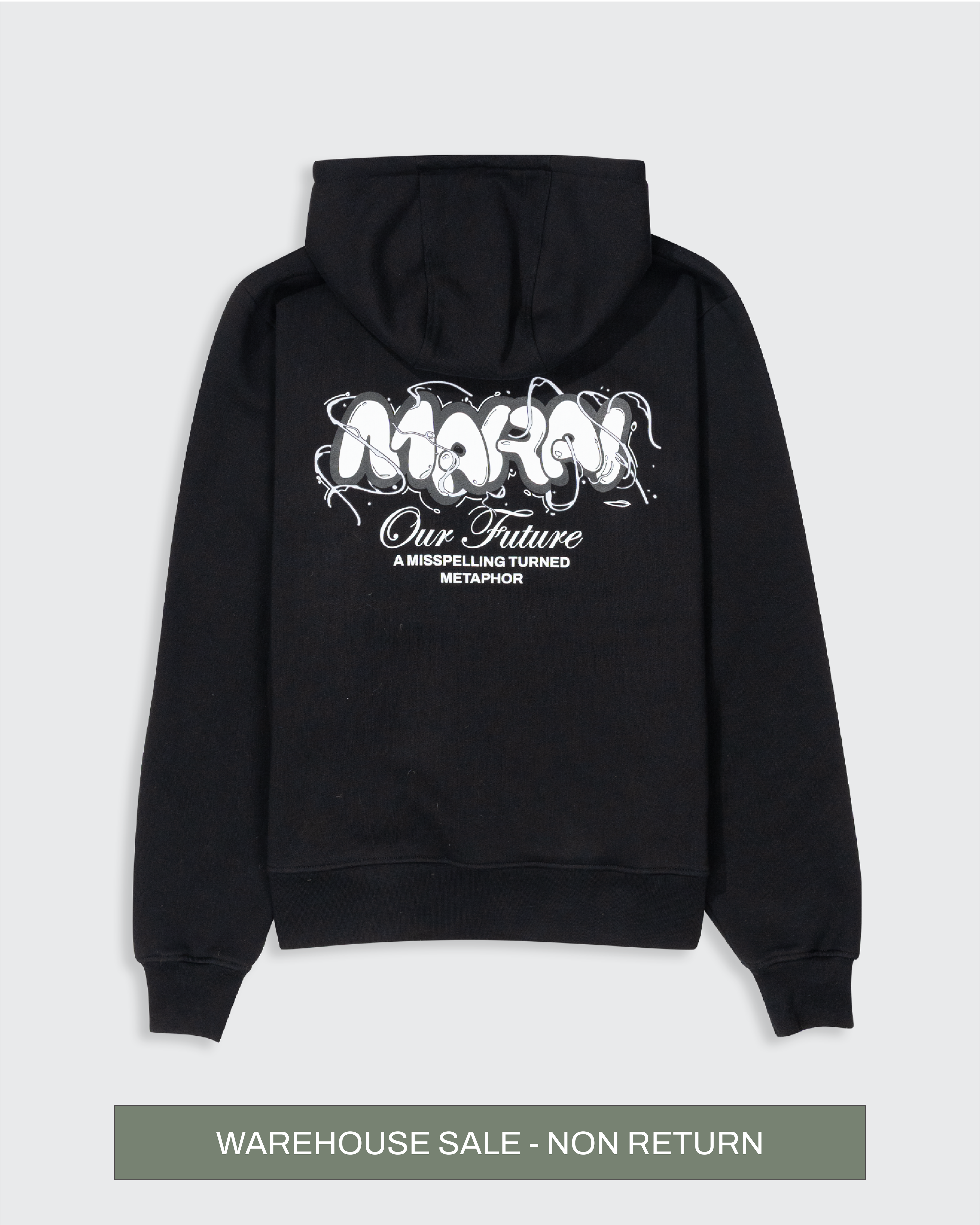 Bubble Logo Vortex Hoodie - Black