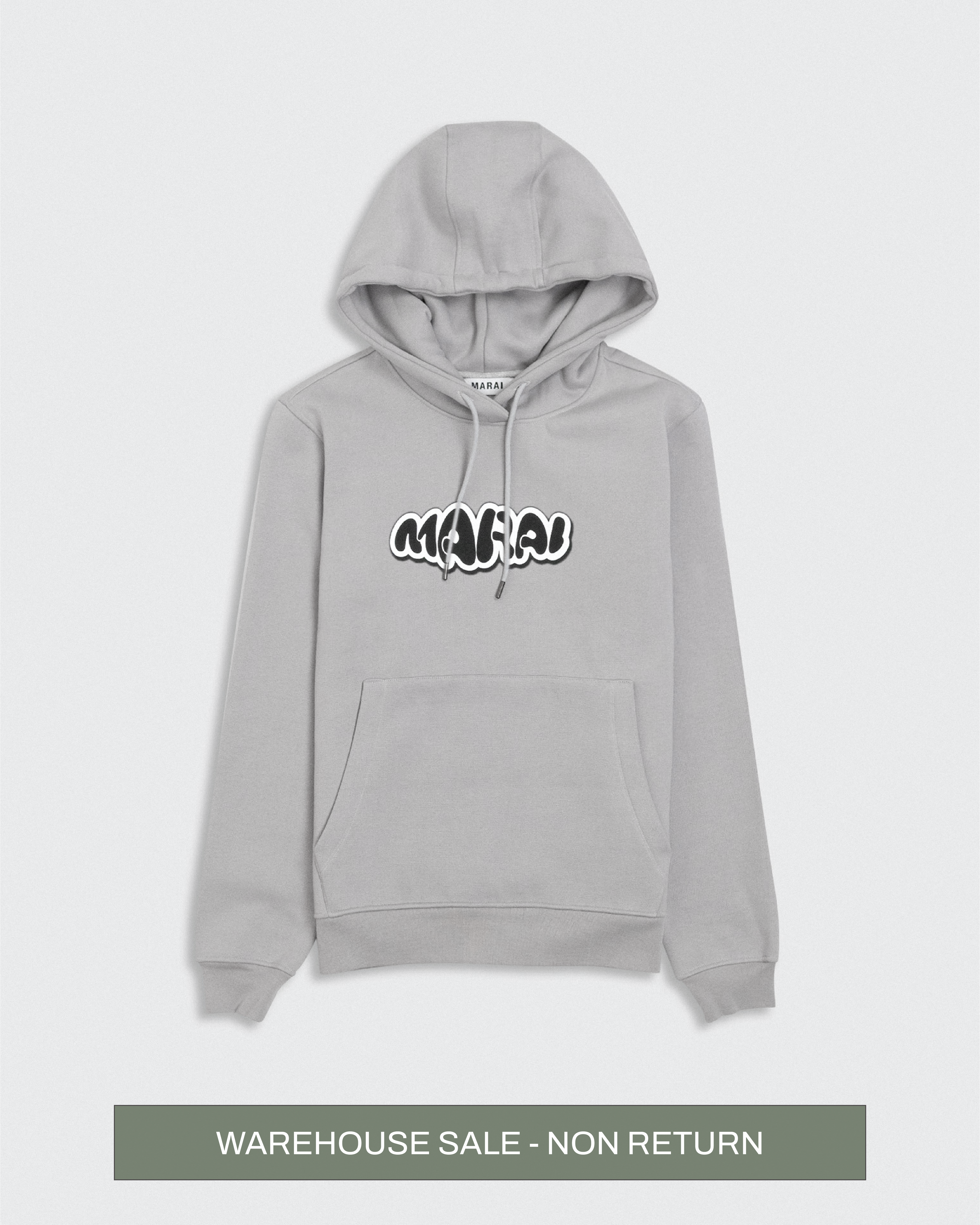 Warp Bubble Logo Hoodie - Light Grey
