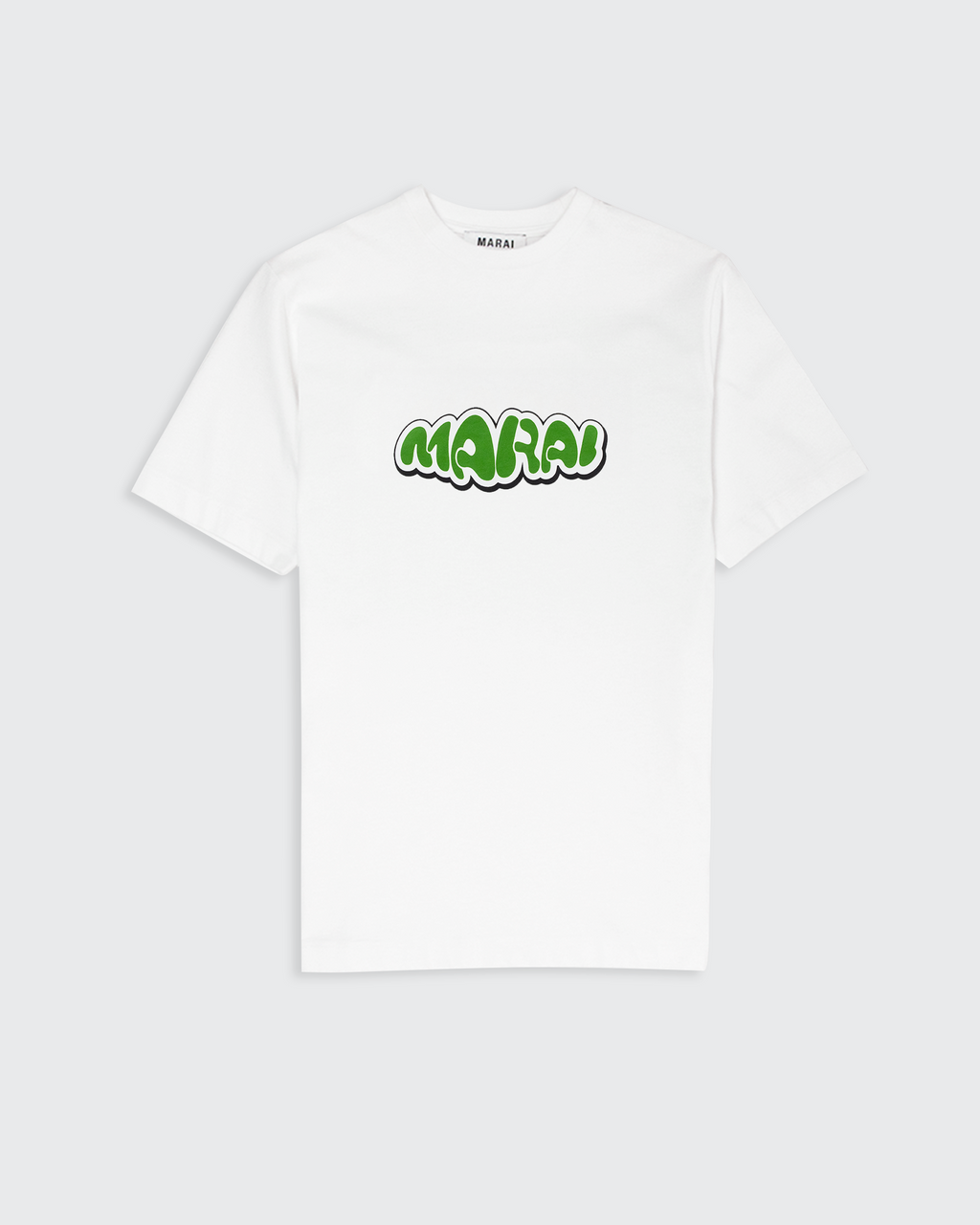 Warp Bubble Logo T-Shirt - White/Green