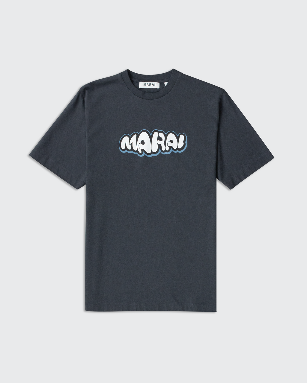 Warp Bubble Logo T-Shirt - Dark Grey/Turbulence