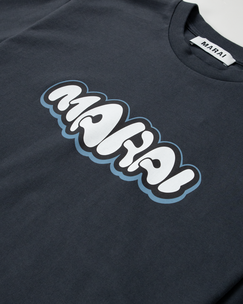 Warp Bubble Logo T-Shirt - Dark Grey/Turbulence