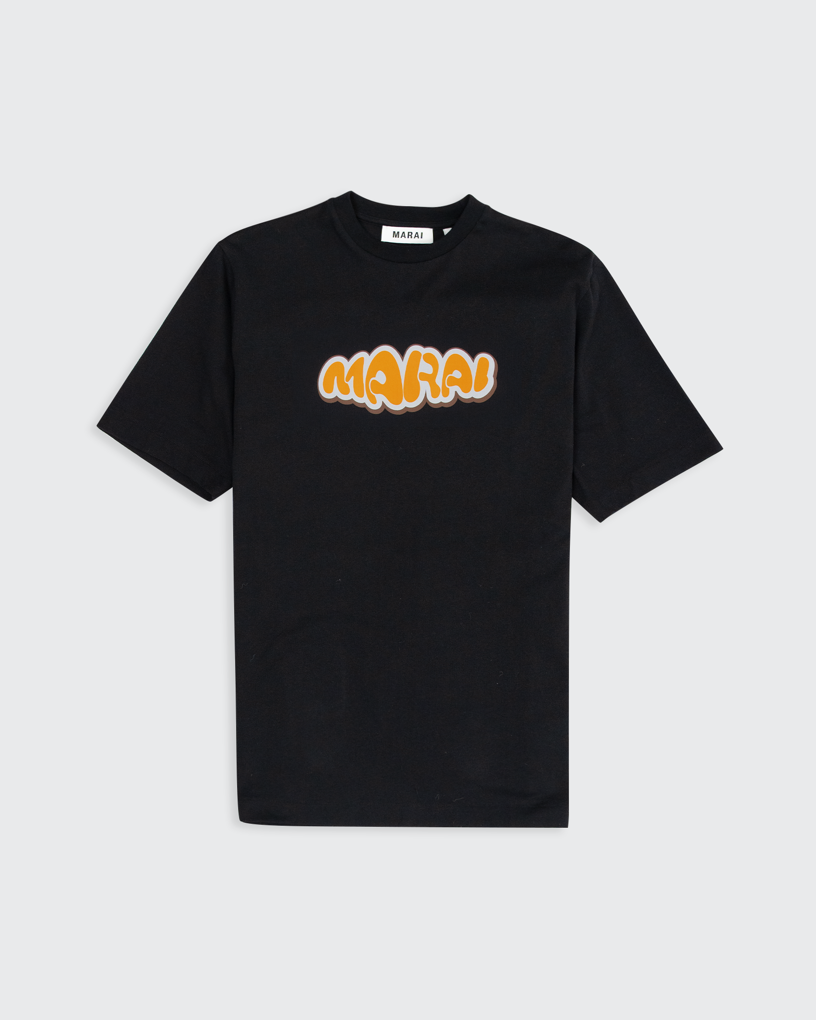 Warp Bubble Logo T-Shirt - Black/Orange